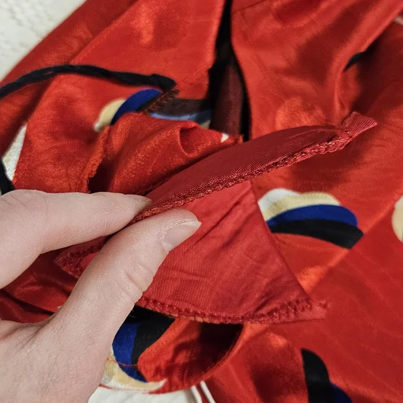 80s Ruched Red Dress - Picture 8 of 10